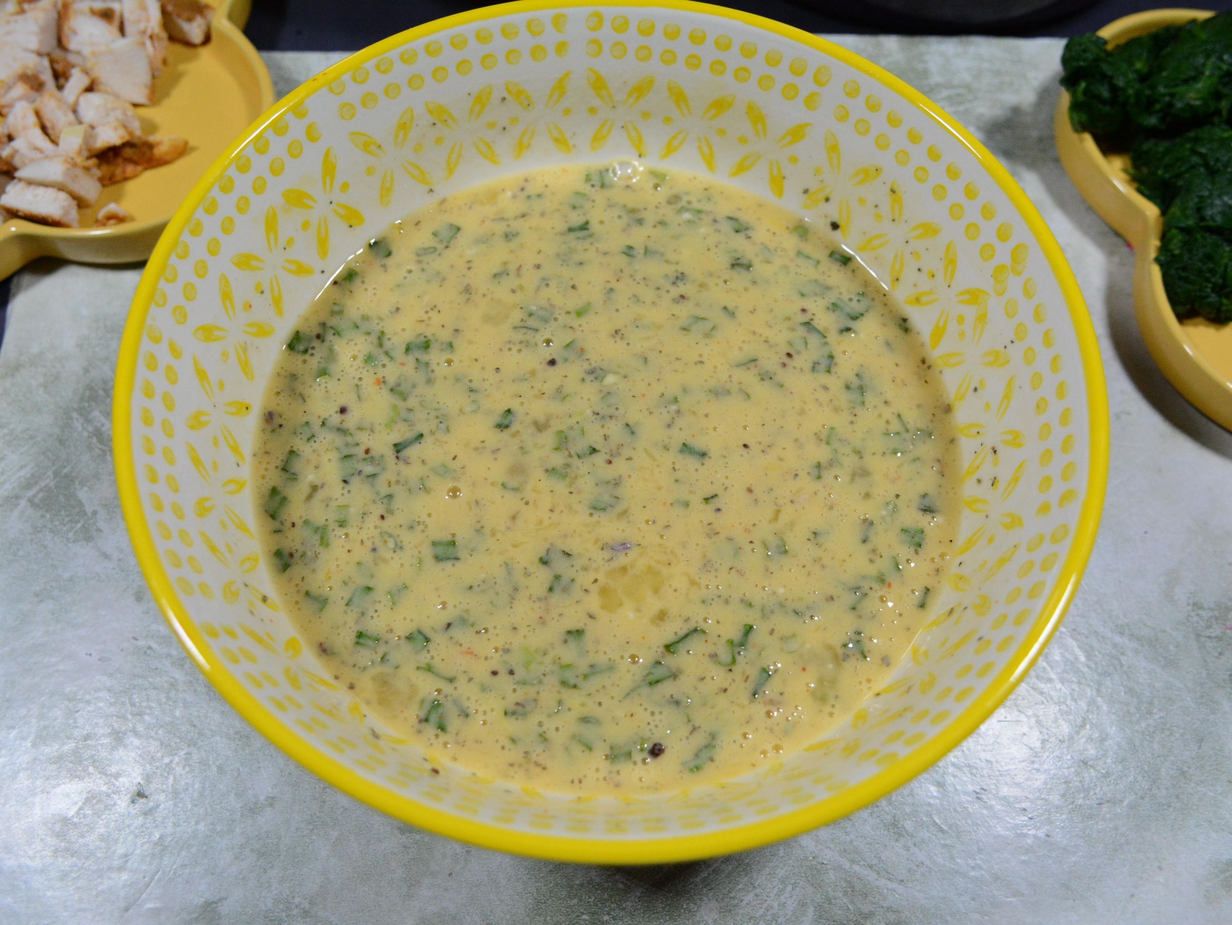 Breakfast Egg Casserole Bake Made With Leftovers 4 Steps (with