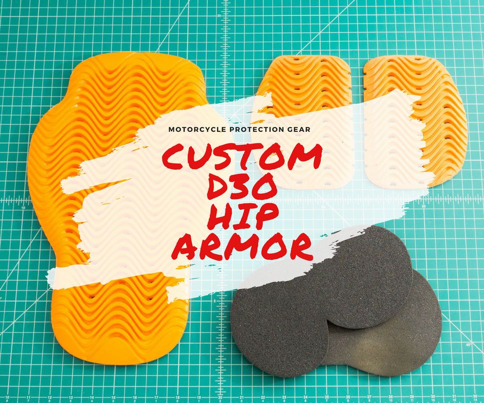Budget Custom CE Rated Motorcycle Armor From D3O - Hip Armor