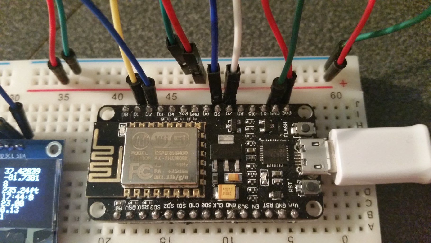NodeMCU ESP8266 12e With GPS & OLED Display : 3 Steps - Instructables
