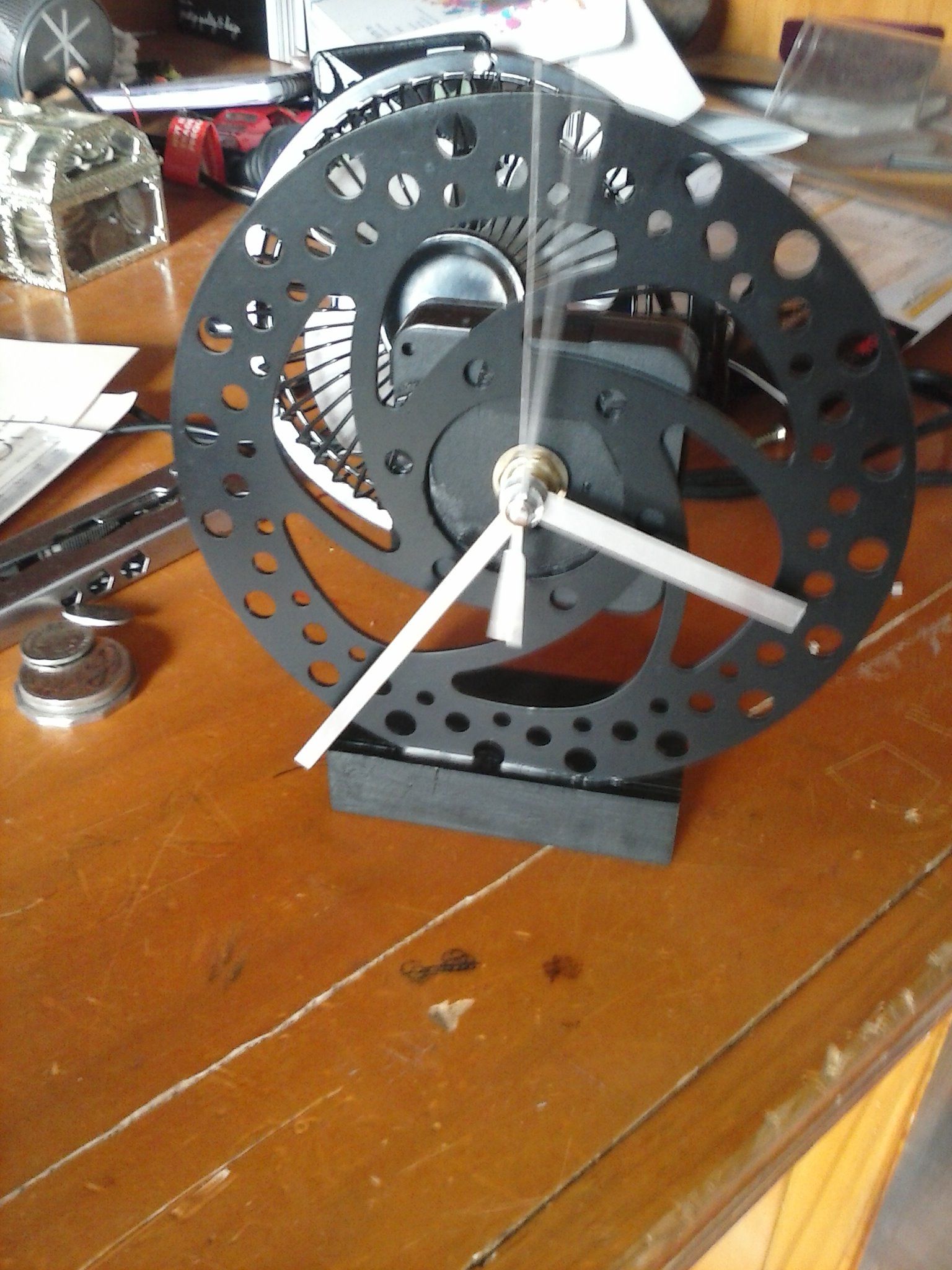 Disc Brake Clock 4 Steps Instructables