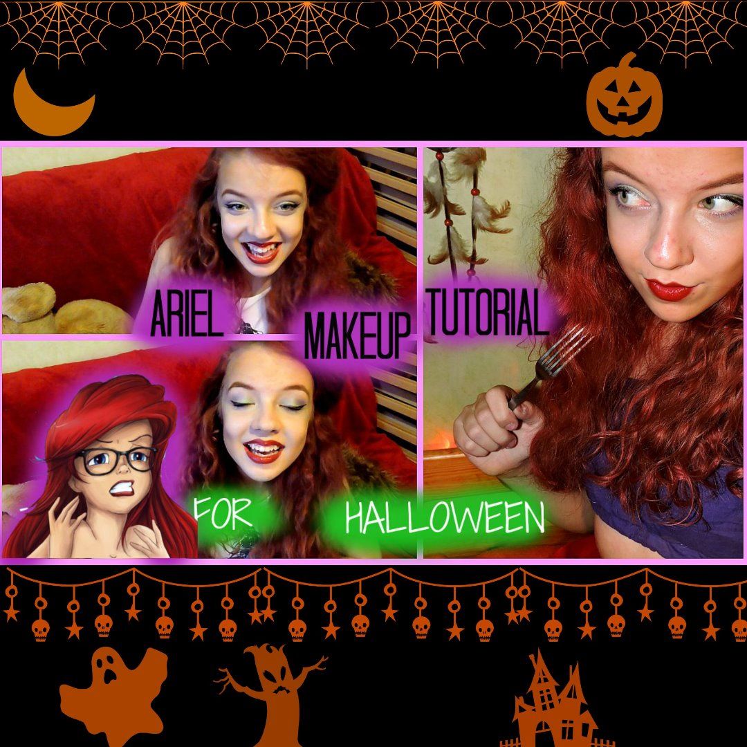 ariel makeup and hair tutorial for halloween DIY Project DIY Project Image