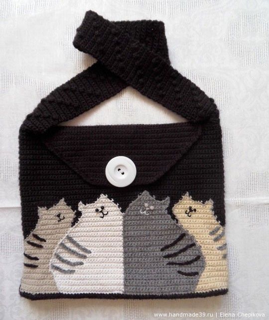 knitting bolsa personalised