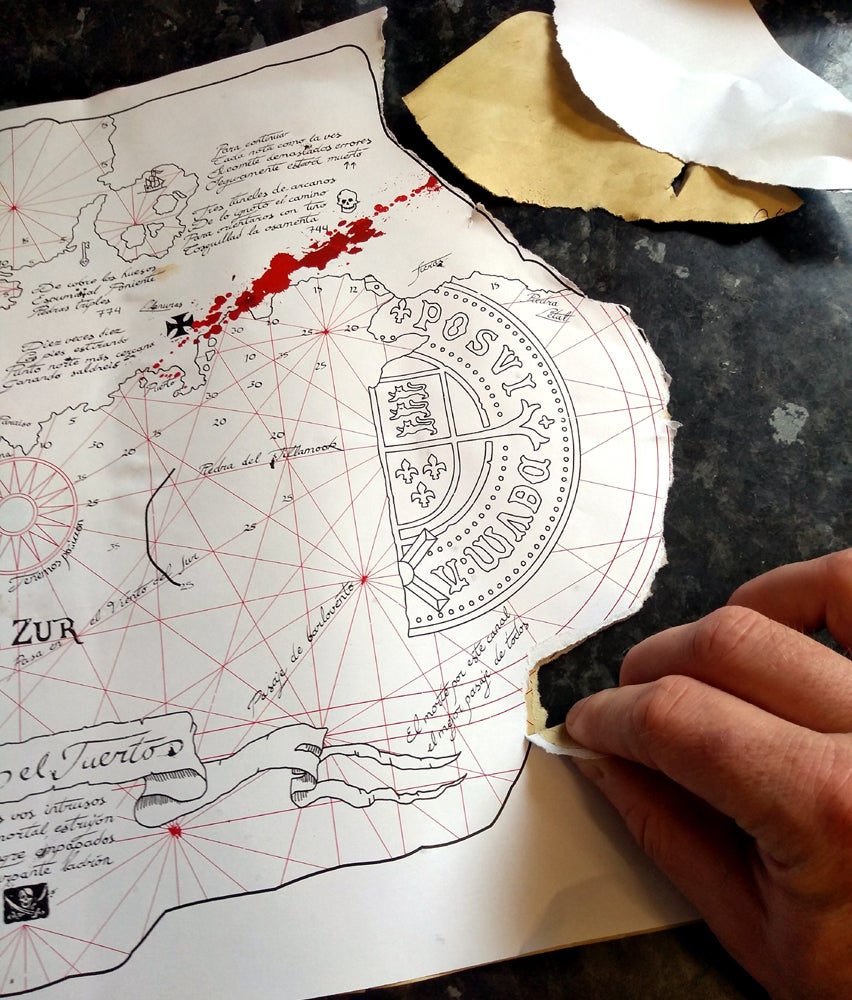 the goonies treasure map 4 steps with pictures instructables