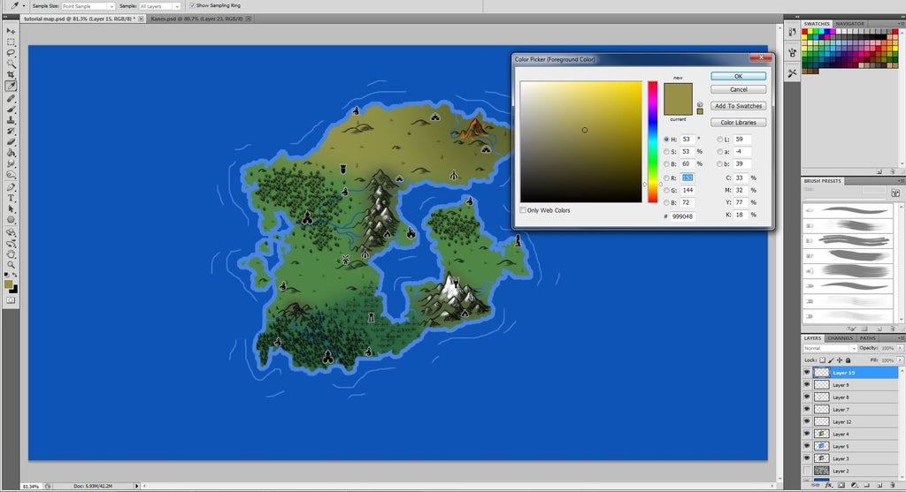 how to make a fantasy map in photoshop