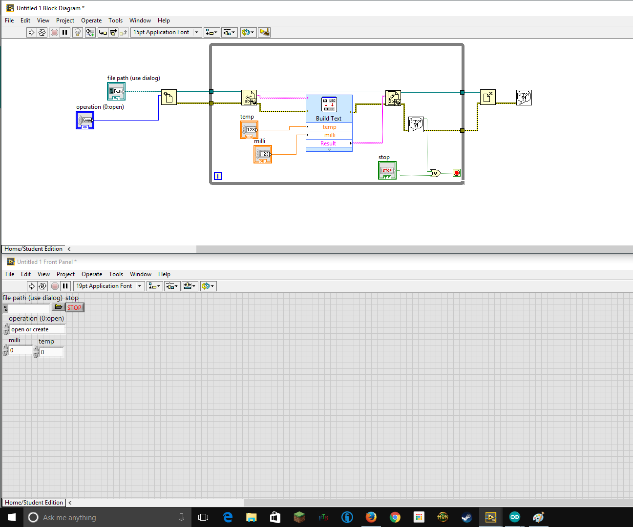 Exportando Dados Do LabView a Um Arquivo De Texto 4 Steps Instructables