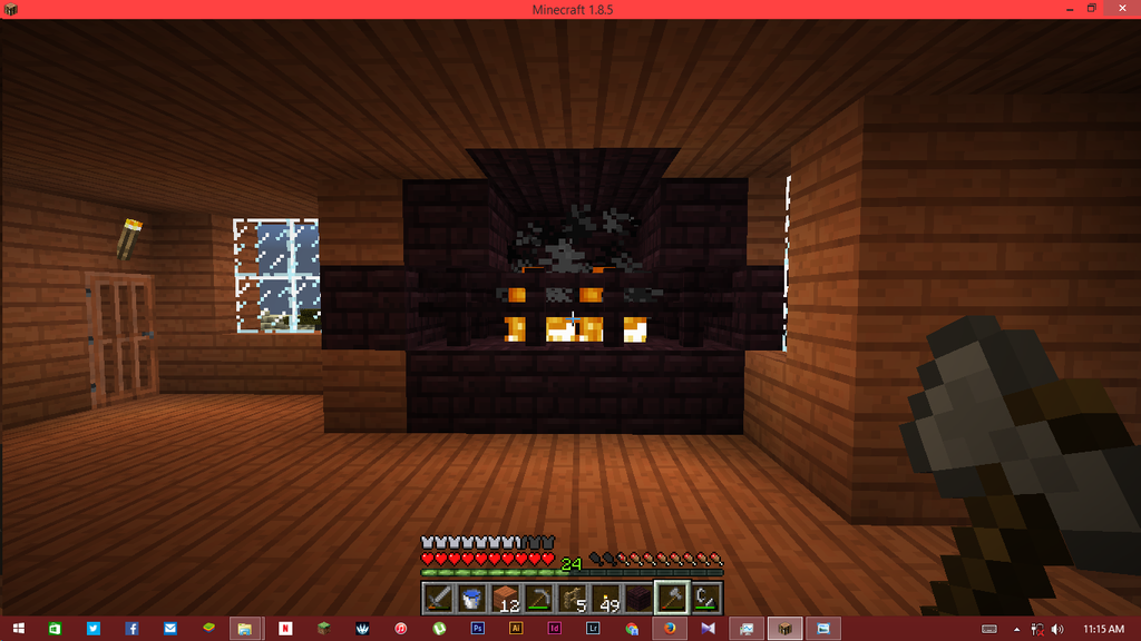 How to Make a Fireplace That Won't Burn Your House Down in Minecraft