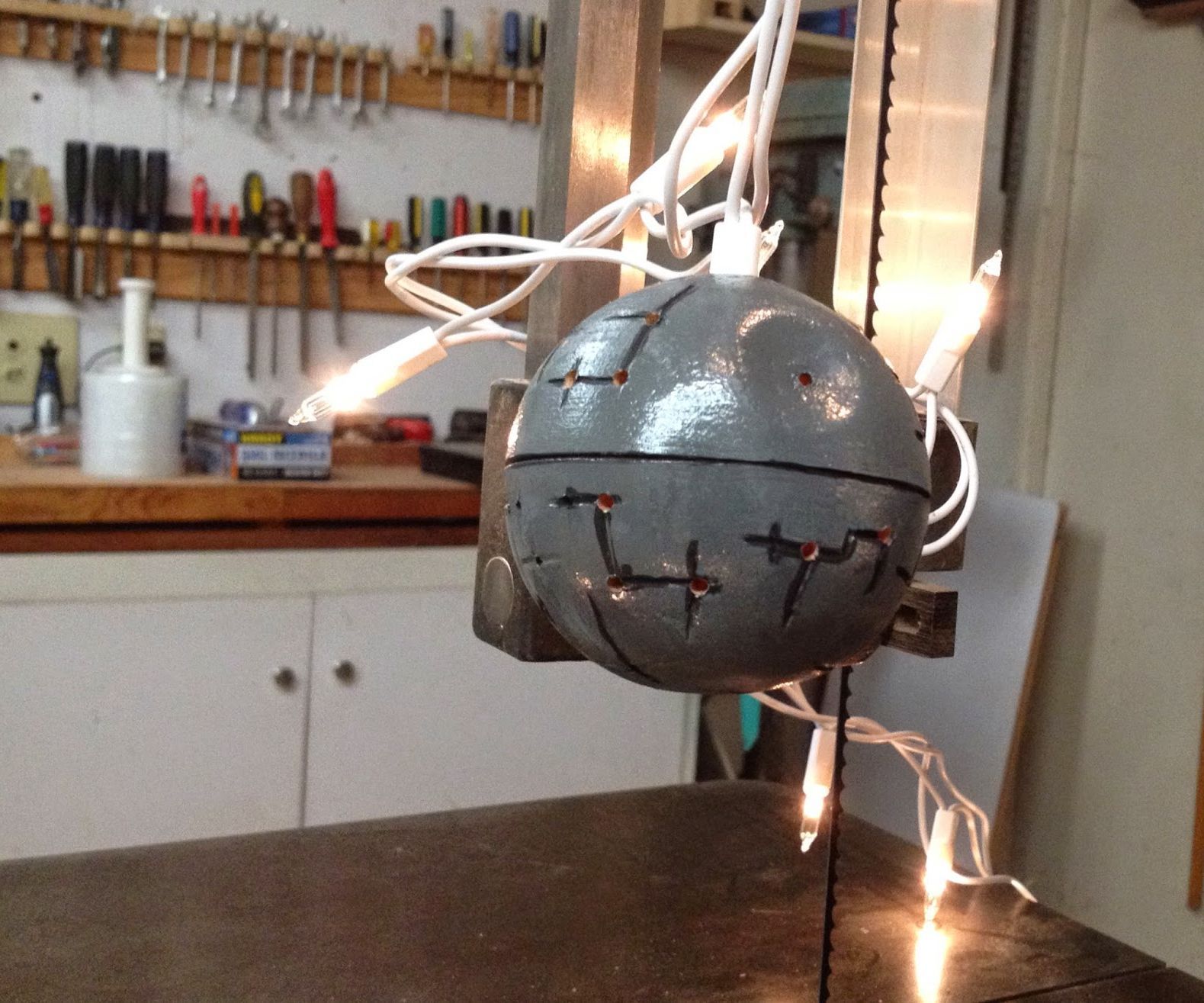 DIY guide for How To Make A Death Star Christmas Ornament with step-by-step instructions