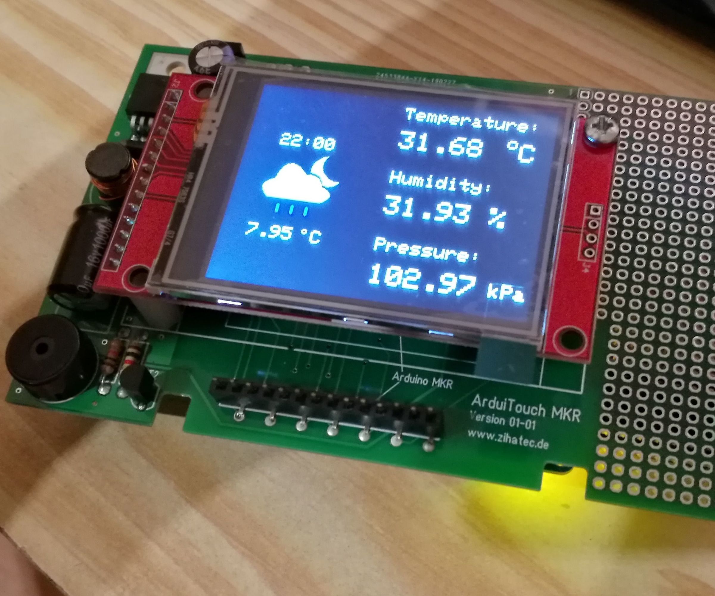 weather monitor with arduino mkr env shield DIY Project - Step-by-Step ...