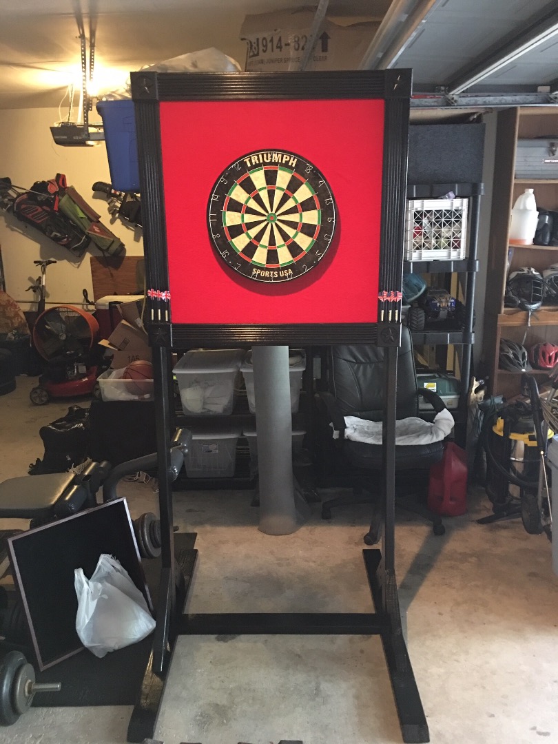Free standing dart board diy Clearance
