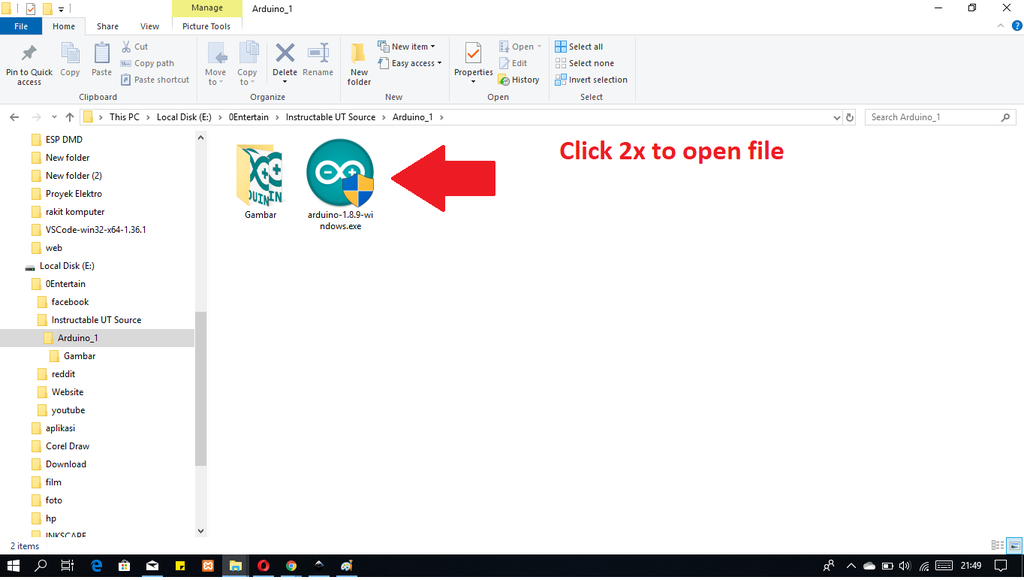 How To Install The Arduino Ide Software On Windows 10 Arduino 1 8 Steps Instructables