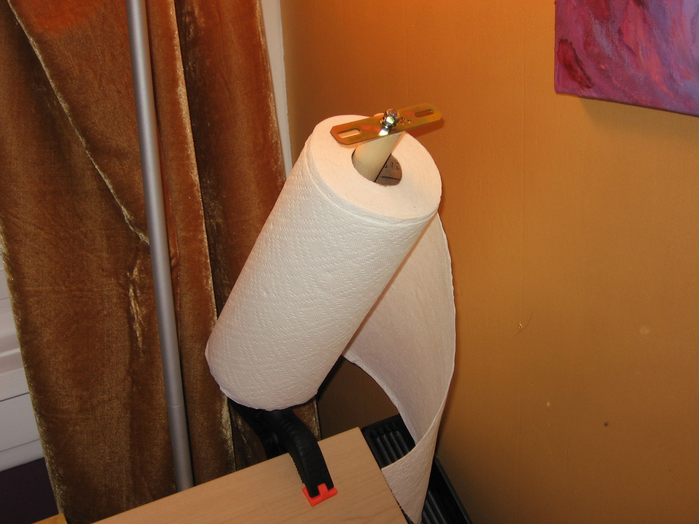 Clamp on Paper Towel Holder 5 Steps Instructables