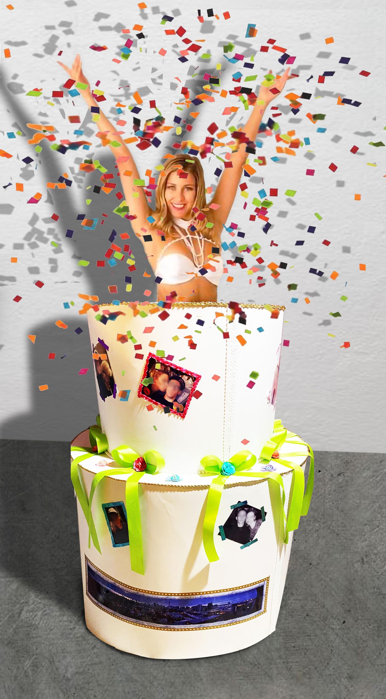 Make Your Own Giant Pop Out Cake 14 Steps Instructables