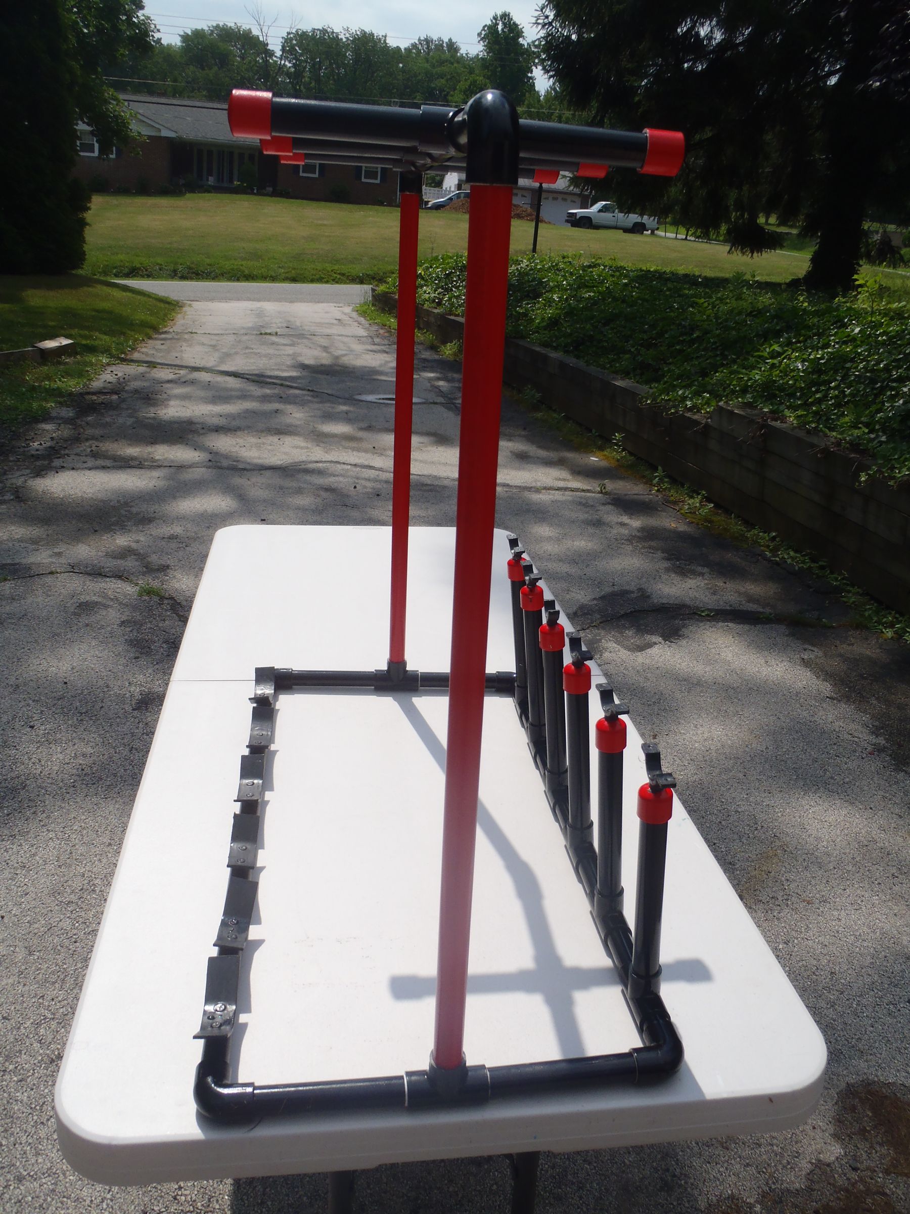 6 Player Paintball Gun and Mask Rack 8 Steps Instructables