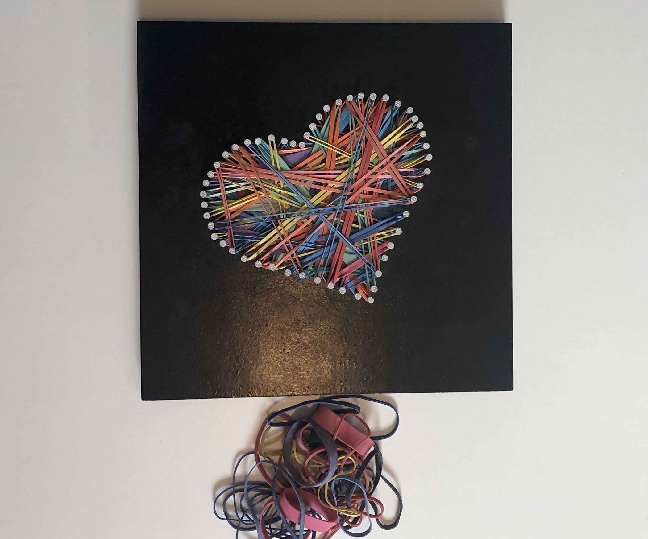 Rubber Band Heart Art 5 Steps with Pictures Instructables