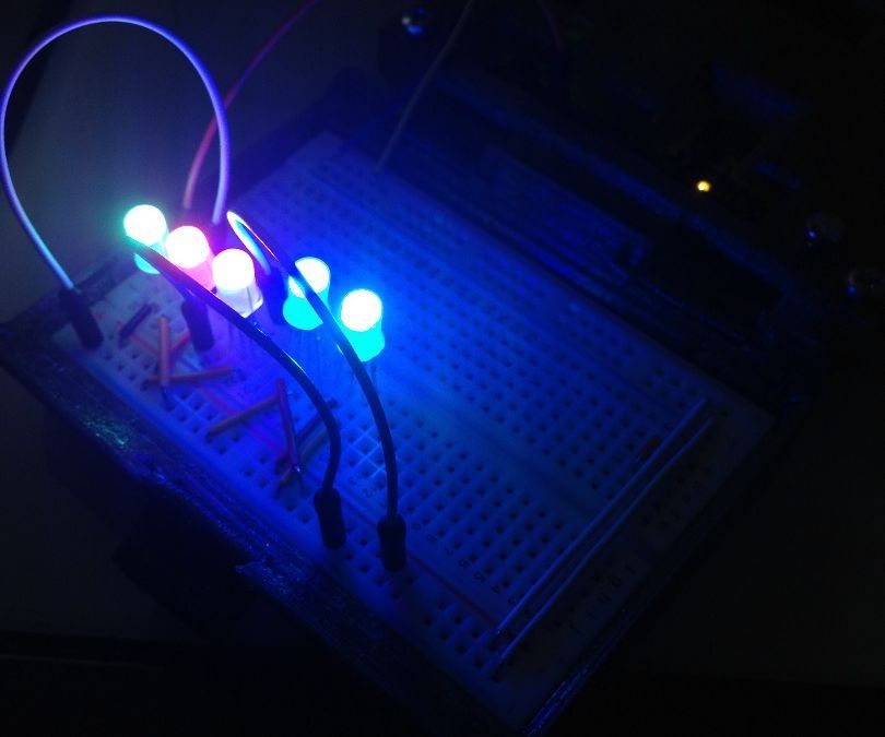 DIY guide for Multicolor Knight Rider With RGB PL9823 LED + Arduino UNO with step-by-step instructions