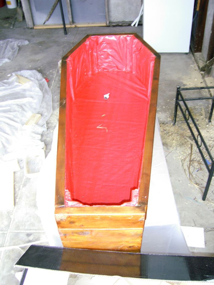 coffin ice chest