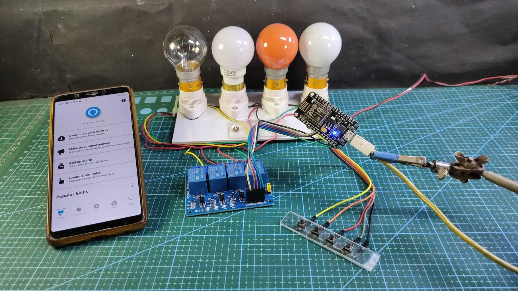 Arduino IoT Cloud ESP8266 NodeMCU Alexa Home Automation System | IoT ...