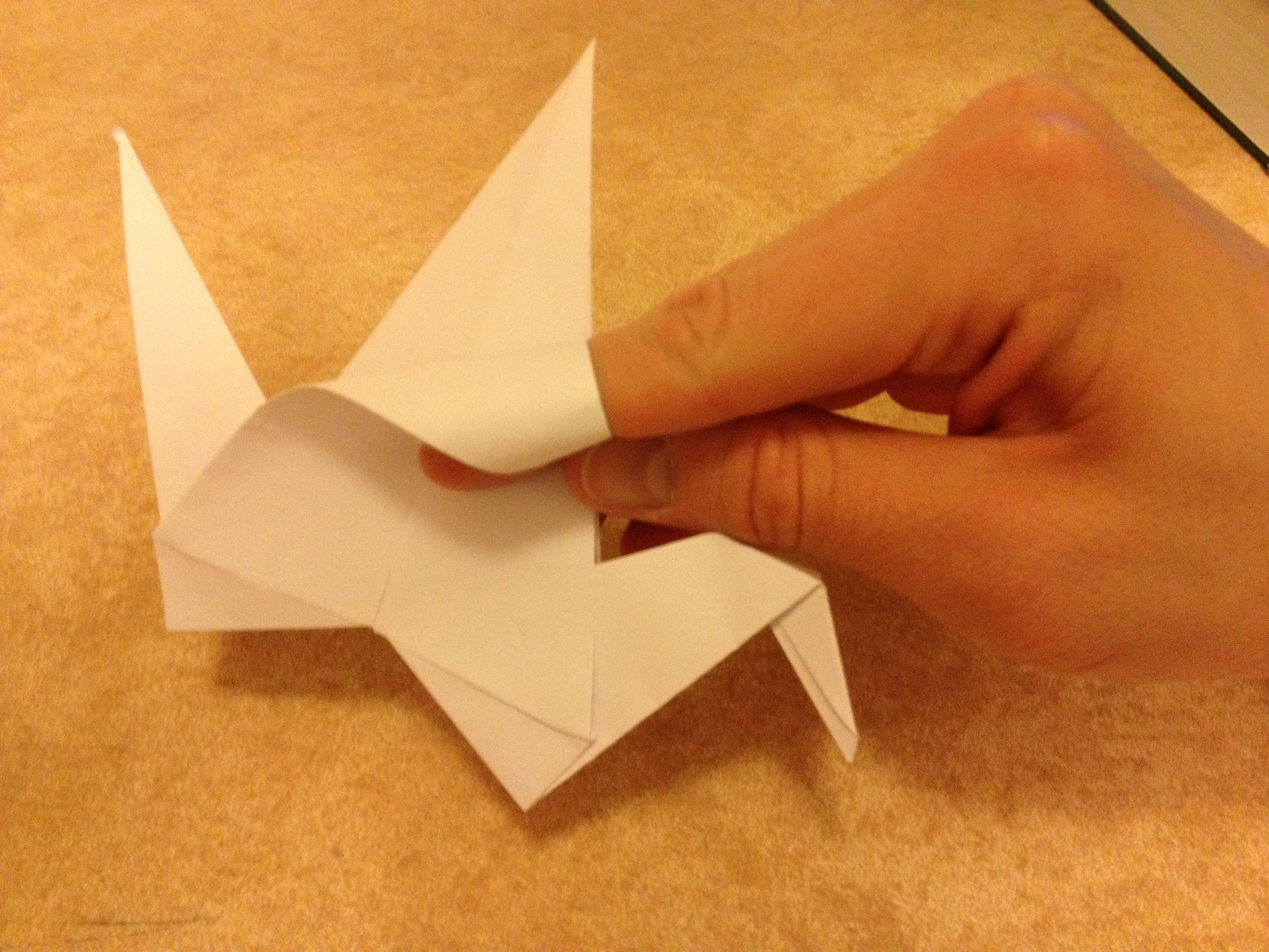 Origami Flapping Swan 7 Steps Instructables