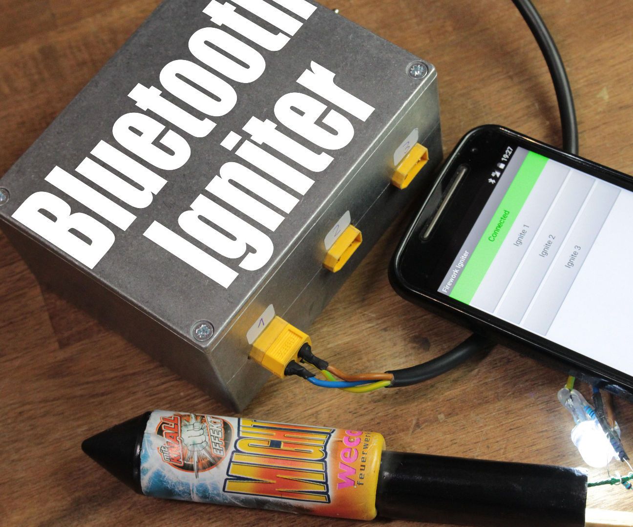 DIY guide for Remote Bluetooth Firework Igniter with step-by-step instructions