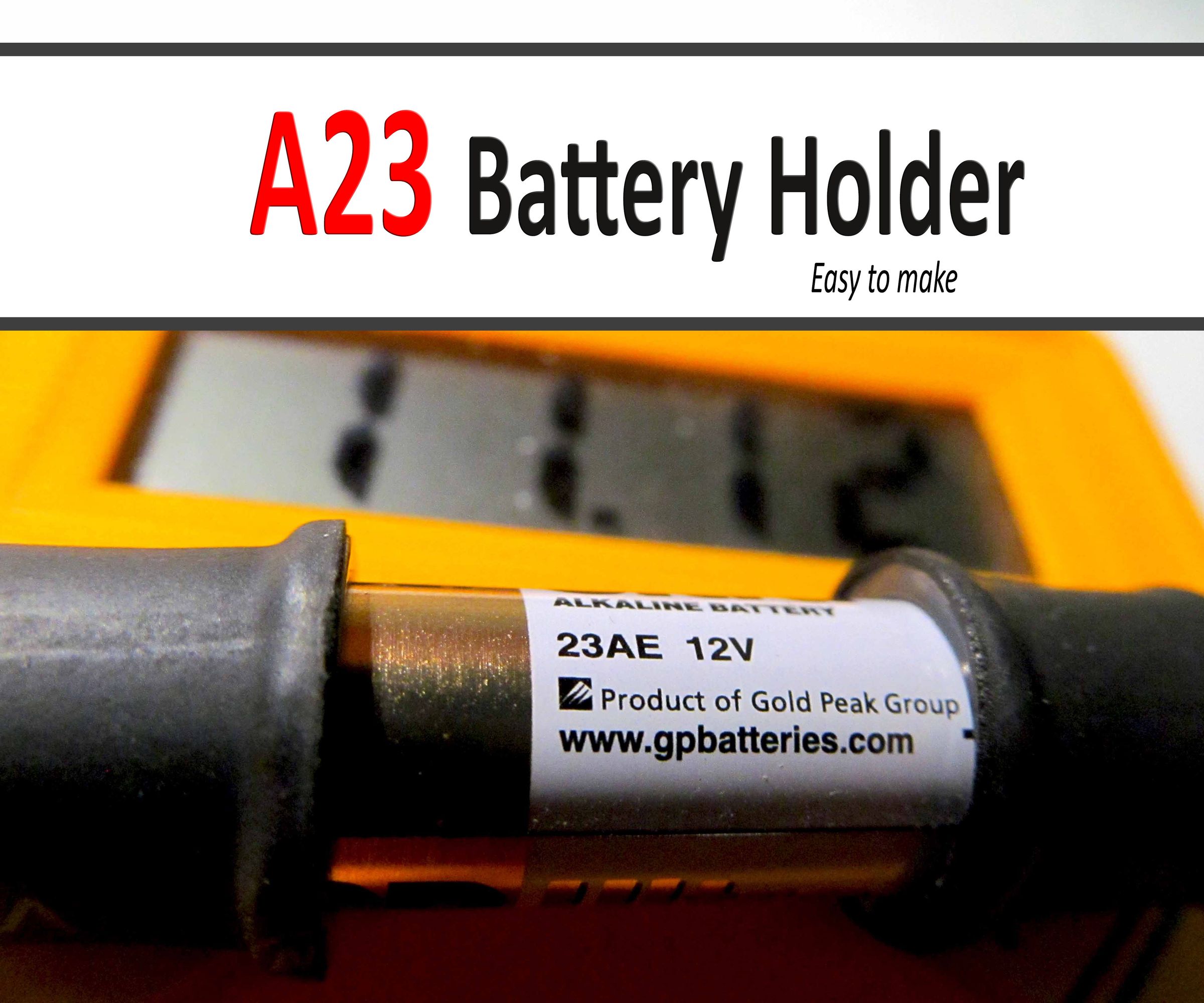 DIY guide for How to make A23 (23AE) Battery Holder for your tiny projects with step-by-step instructions