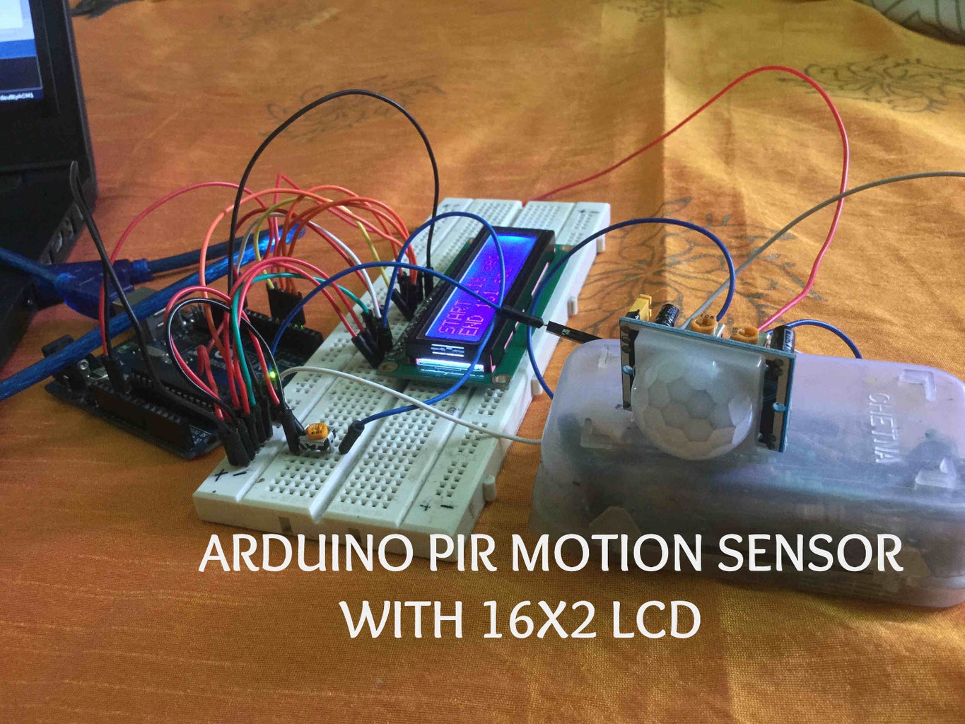 ARDUINO PIR Motion Detector With 16X2 LCD : 3 Steps - Instructables