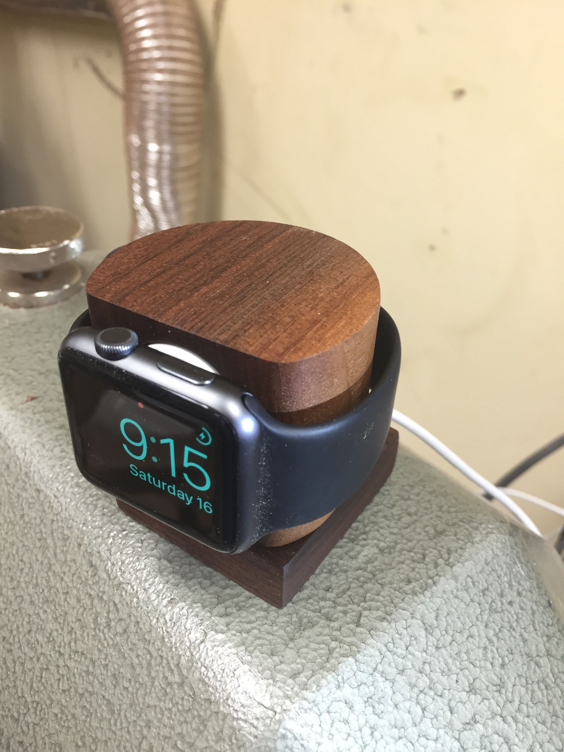 apple watch dock/charging stand woodturning DIY Project DIY Project Image