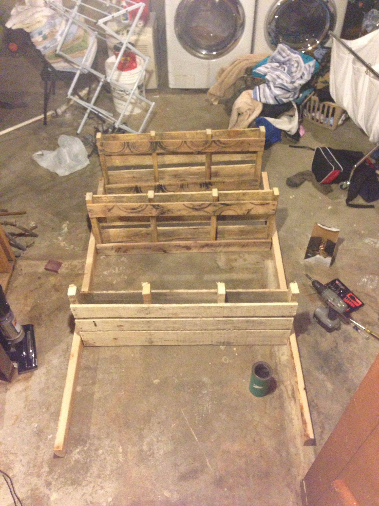 Wood Pallet Storage Shelving CHEAP! : 5 Steps (with Pictures ...