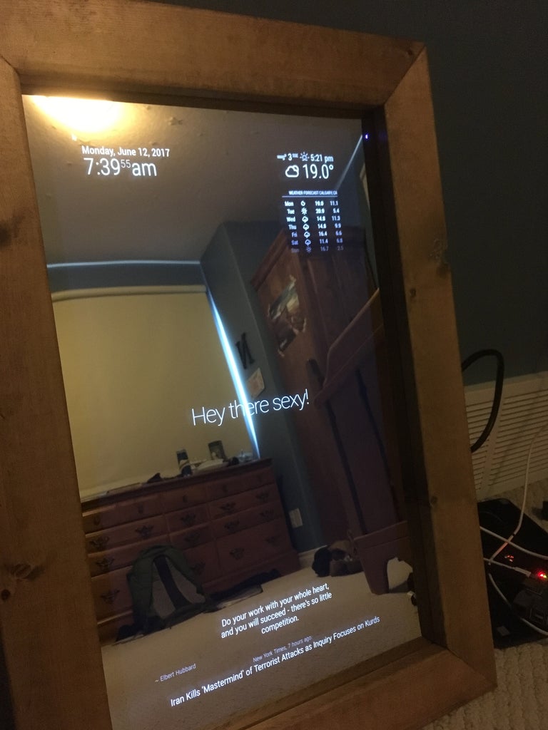 How to Build a Raspberry Pi Smart Mirror 7 Steps with Pictures Circuit Diagram
