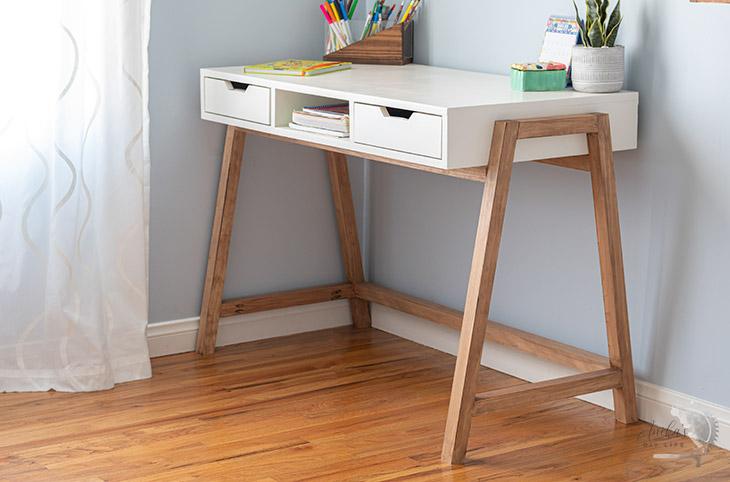 Modern Diy A Frame Desk 11 Steps Instructables Modern Diy A Frame Desk 11 Steps, How To Make Under Desk Drawers