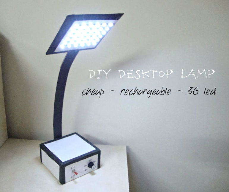 Make Your Own Desktop Led Lamp 26 Steps With Pictures Instructables Make Your Own Desktop Led Lamp 26, Led Study Lamp Circuit
