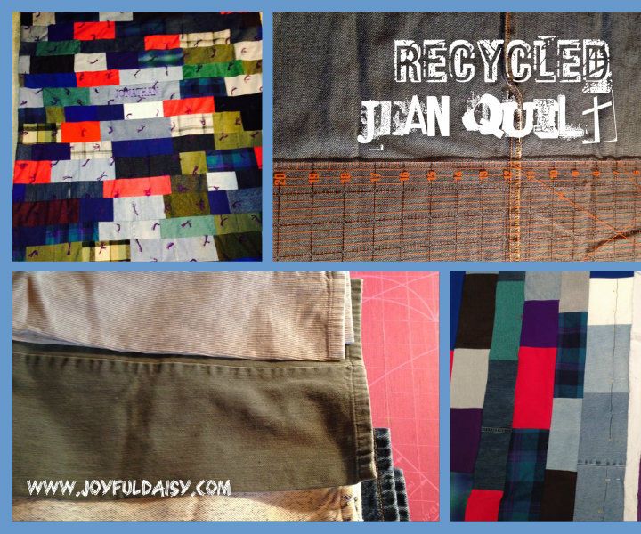 HOW TO MAKE a QUILT OUT OF RECYCLED JEANS