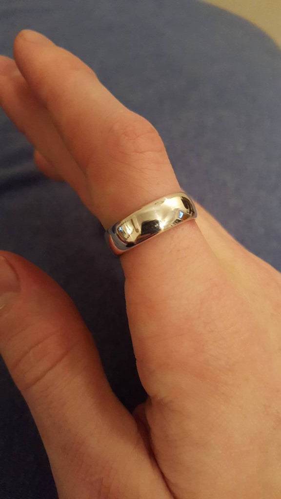 silver coin ring
