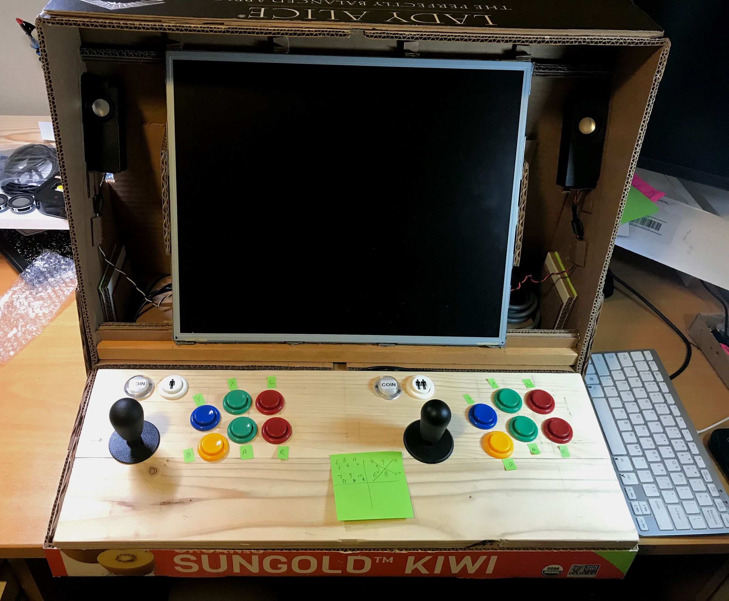 Cardboard Bartop Arcade 7 Steps (with Pictures) Instructables