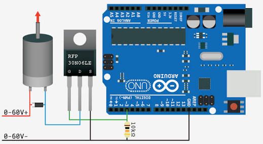 Arduino Irfz44n Control Mosfet Qith Arduino IRFZ44N IRLZ44N IRF530N : 4 Steps - Instructables