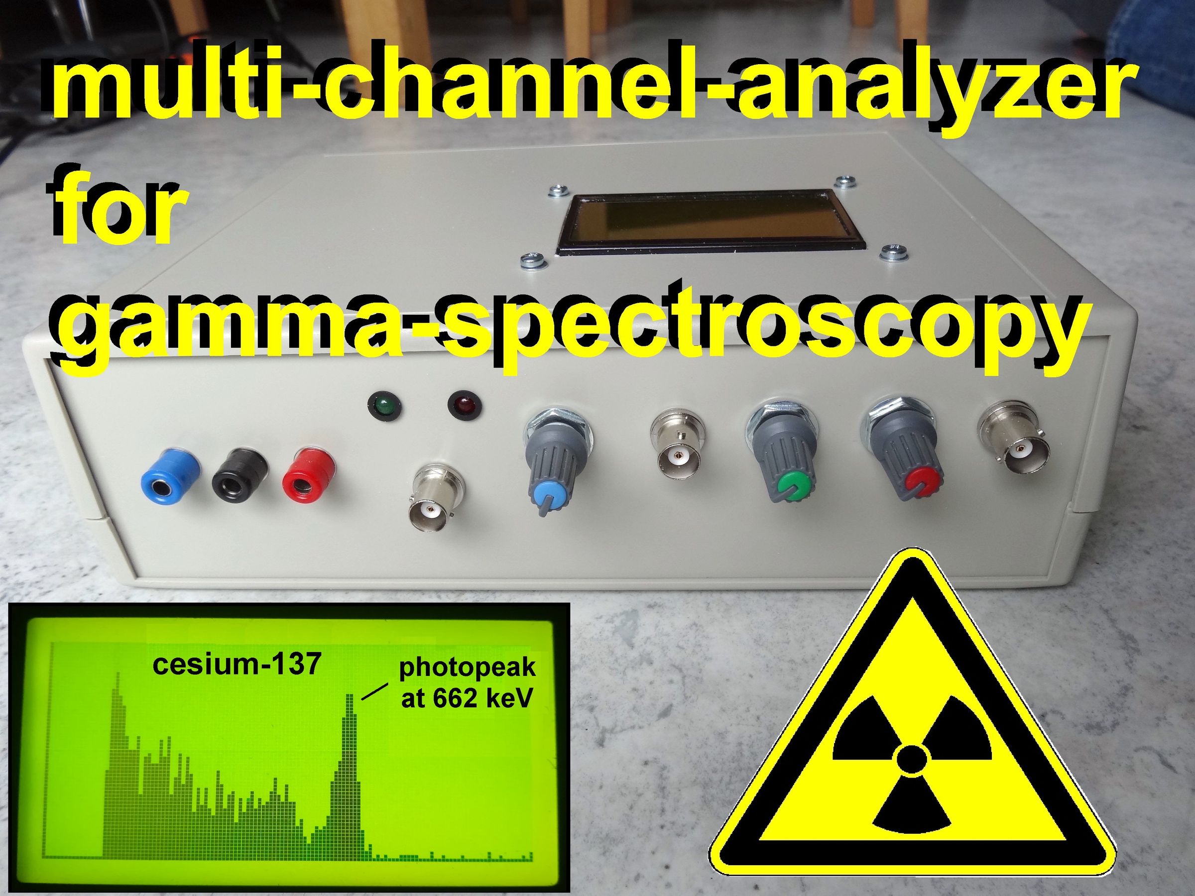 Multi Channel Analyzer for Gamma Spectroscopy With Arduino & Theremino