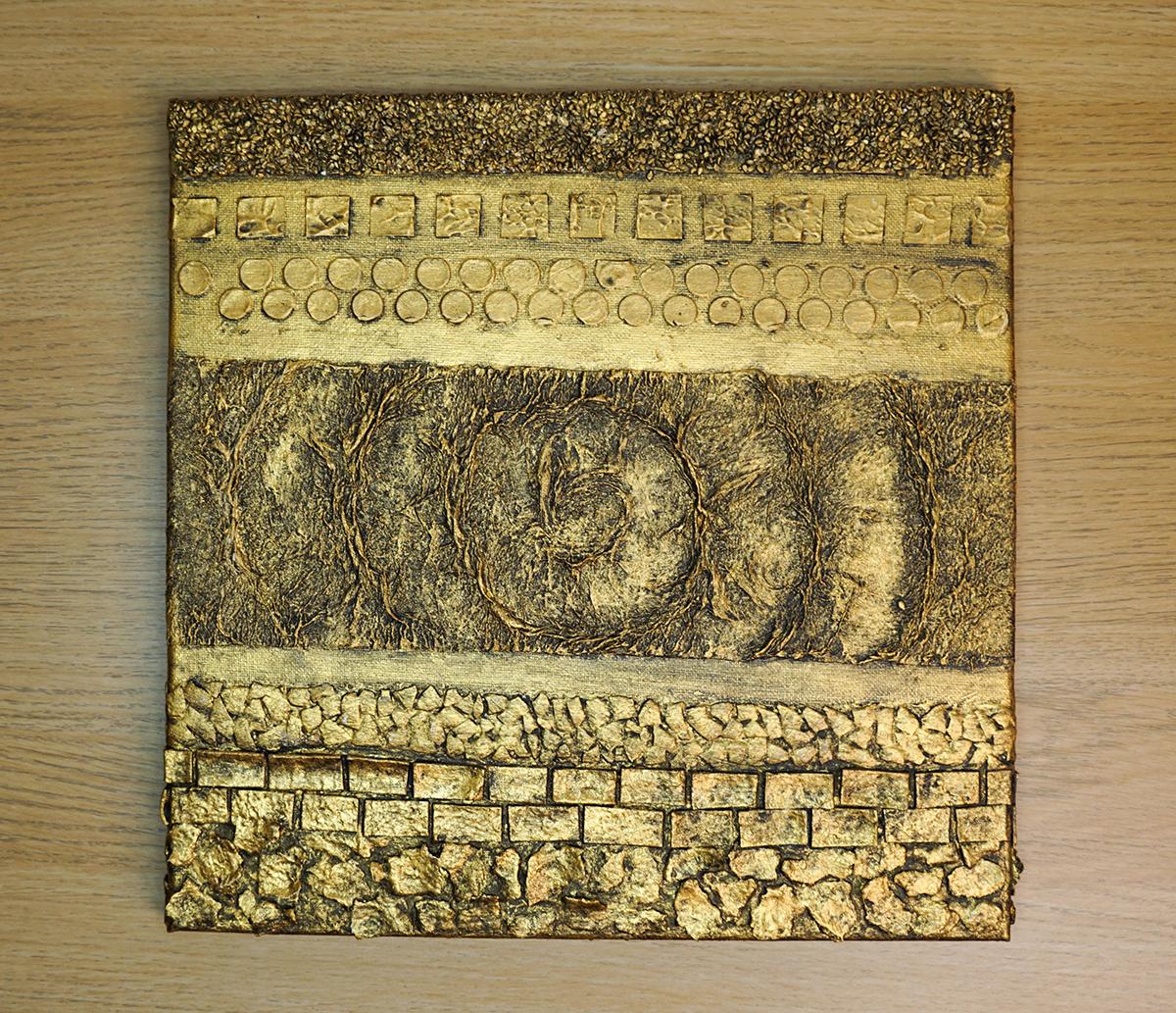 5 WAYS to Make TEXTURES on Your Art Canvas Painted Wall Art DIY 9