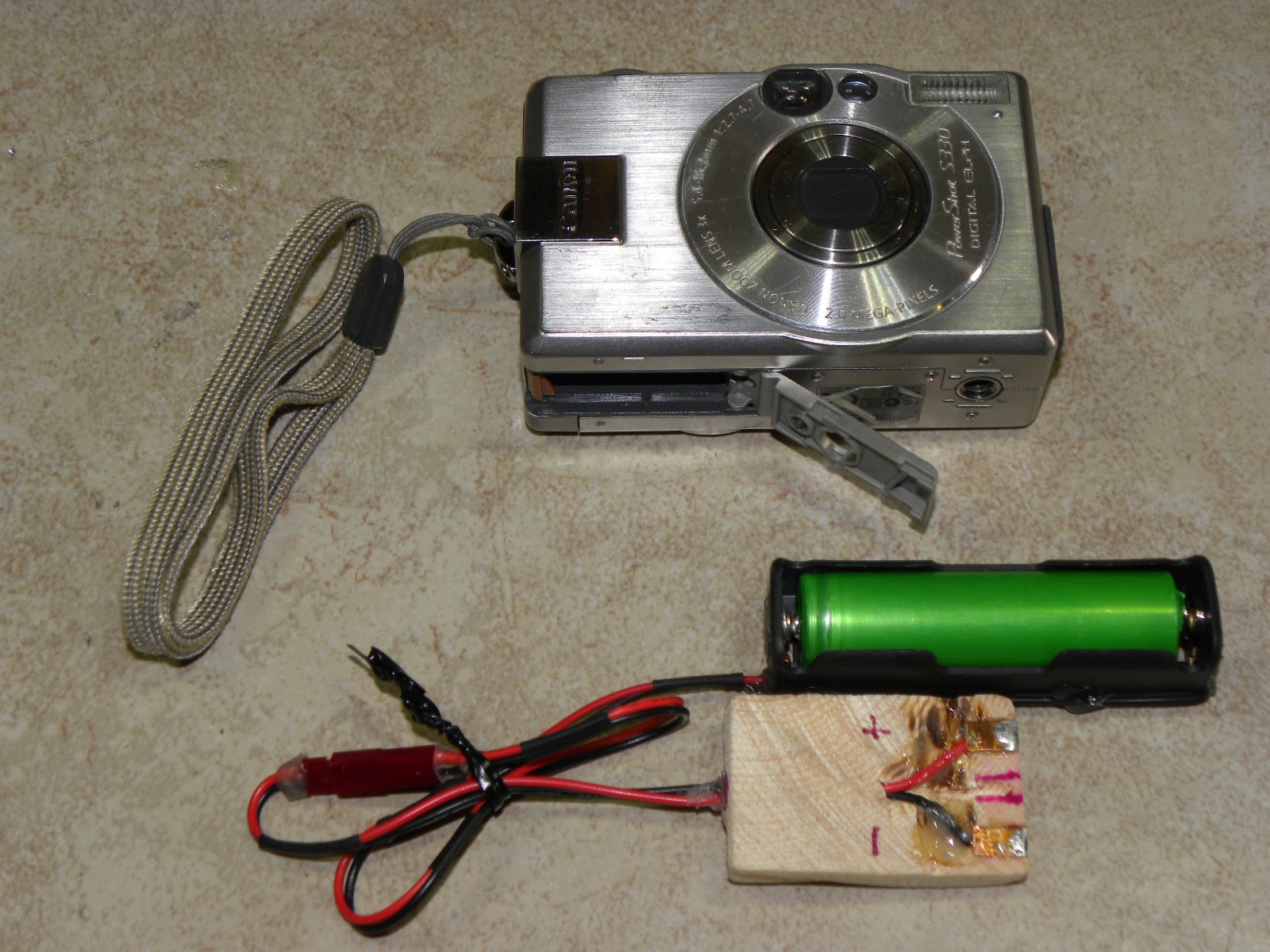 External Liion Battery for Digital Cameras 12 Steps (with Pictures) Instructables