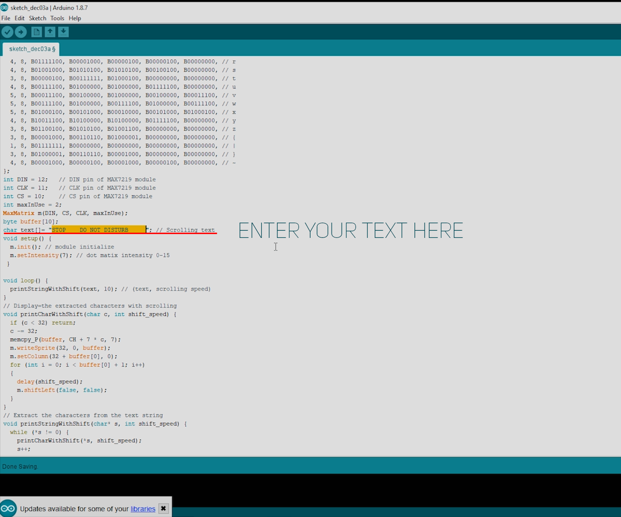 Scrolling Text Display (A to Z Guide) : 25 Steps (with Pictures ...