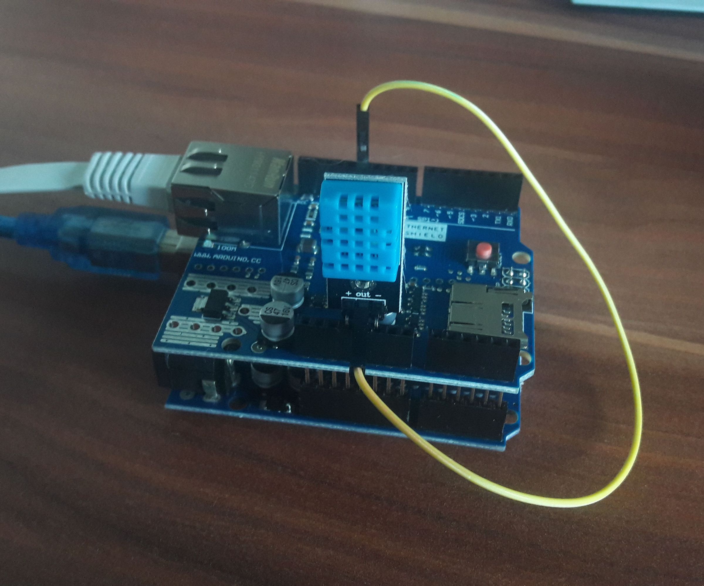 Arduino Ethernet DHT11 Temperature and Humidity Logging, Mobile Stats