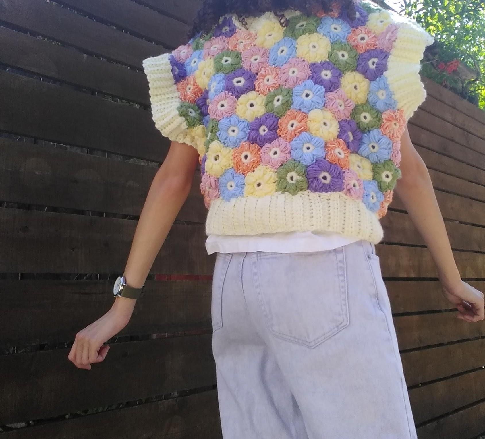 🌸 Crochet PuffFlower Vest 🌸 9 Steps (with Pictures) Instructables