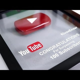 100 Subscribers Play Button 8 Steps Instructables 100 Subscribers Play Button 8 Steps Instructables