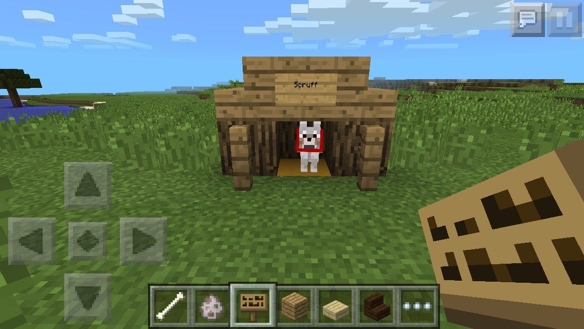 Minecraft PE Wolf Kennel 7 Steps Instructables