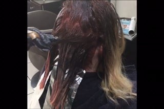 pics From Black Hair To Pink Belyage Steps pink balayage ombre hair colour 4