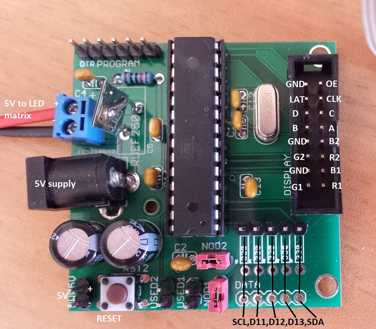 Arduino UNO Based HUB75 LED DISPLAY 