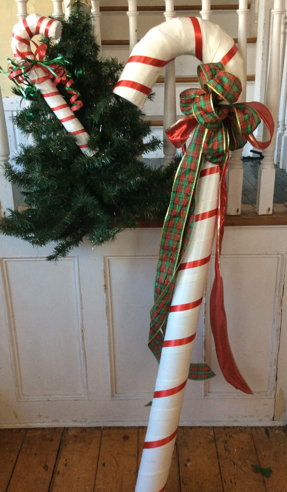 Large Cardboard Candy Canes 9 Steps Instructables