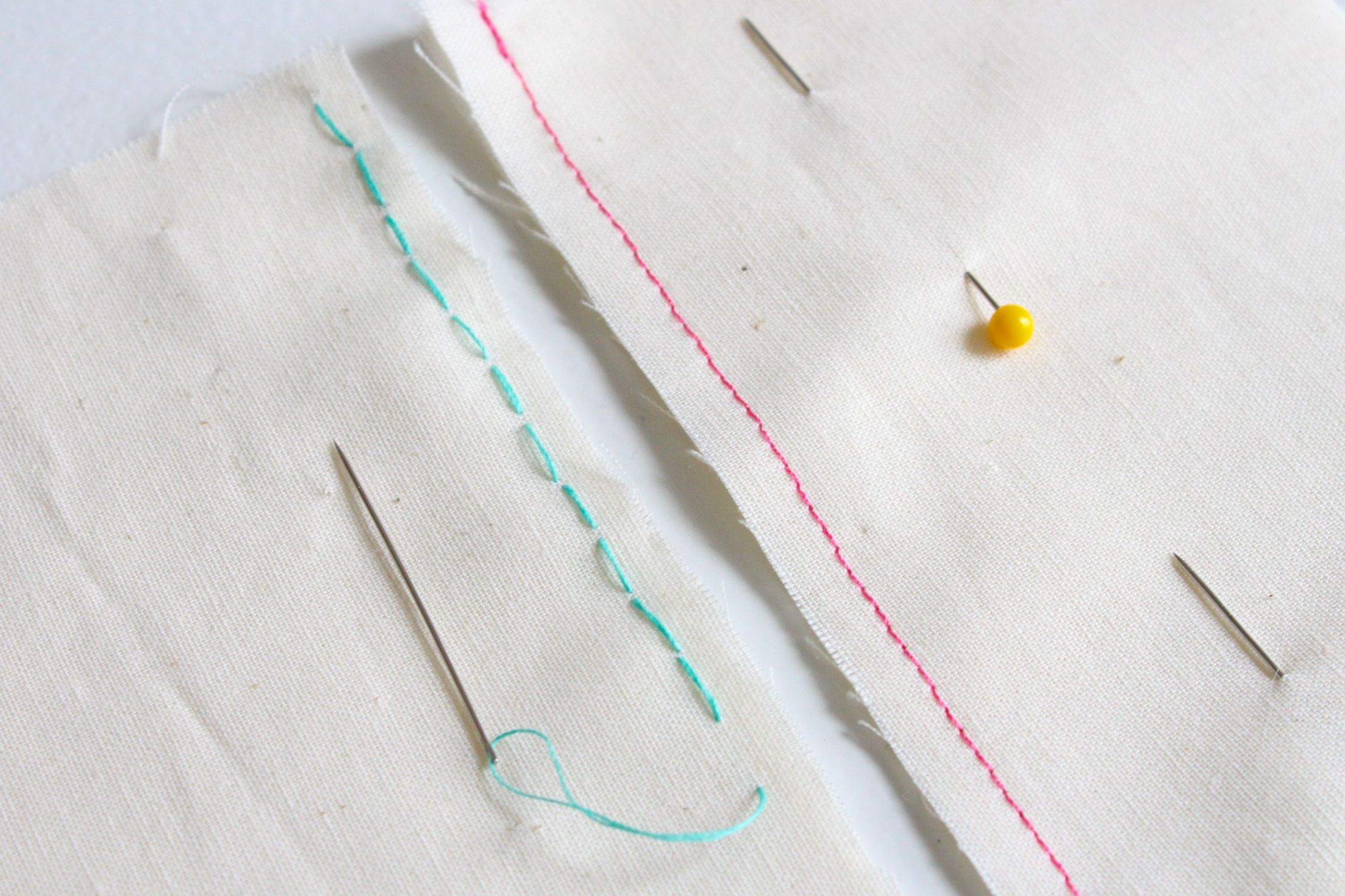 how to sew two seams together