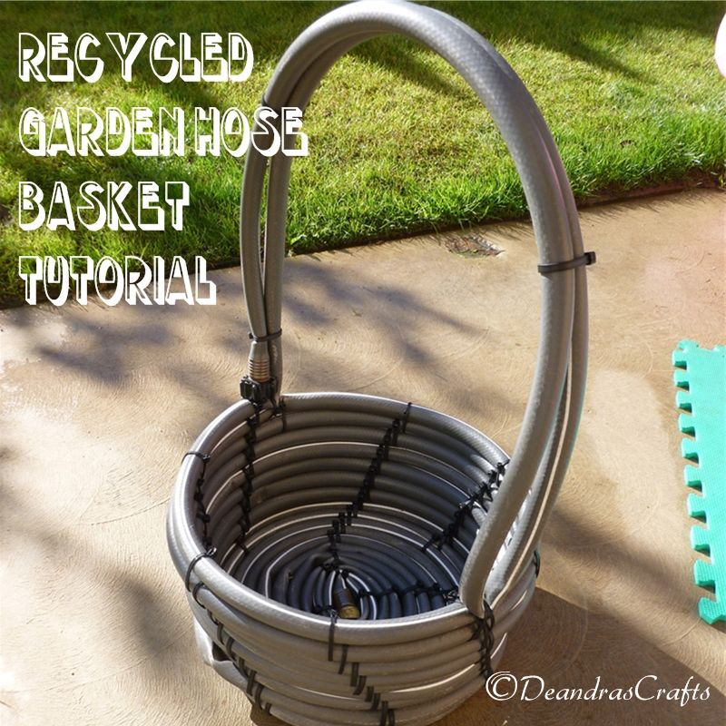 Recycled Garden Hose Basket Instructables