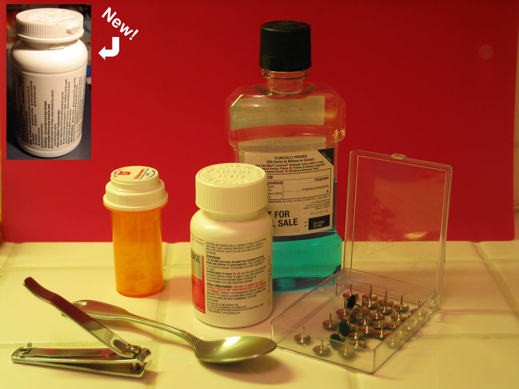 How to remove labels and glue from pill bottles
