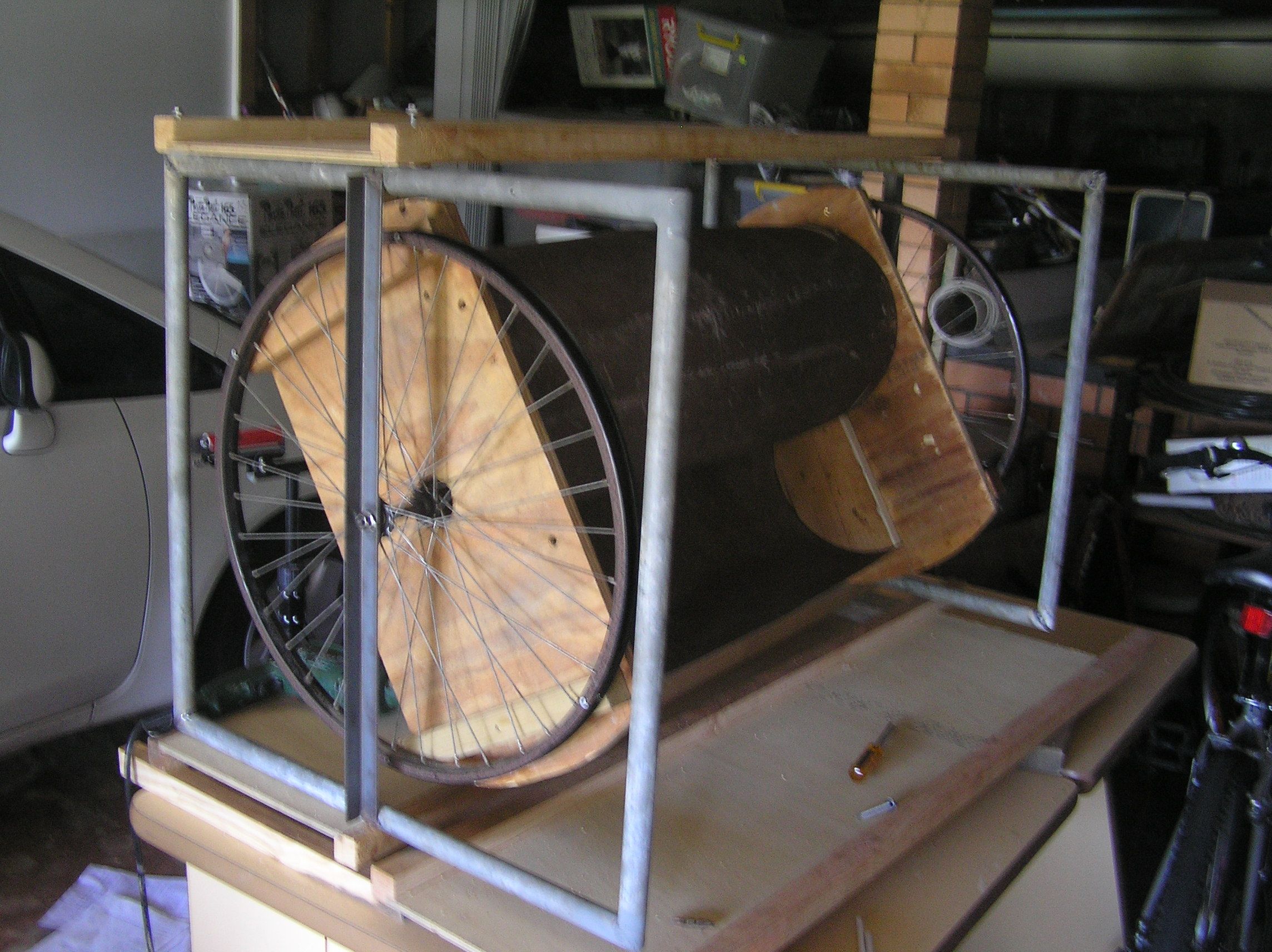 Wind Turbine With Bicycle Wheels 6 Steps Instructables