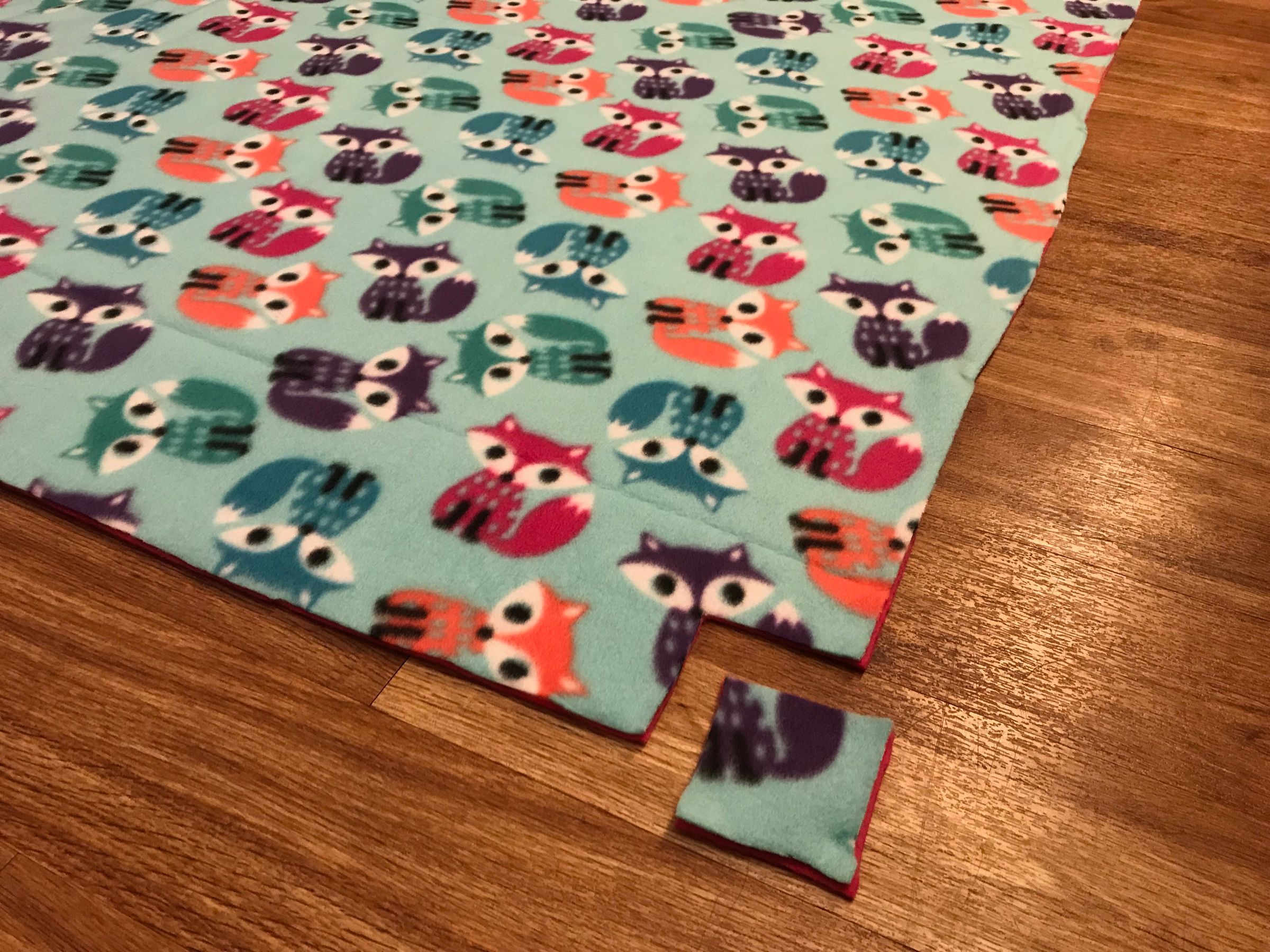 No Sew Fleece Blanket With Braided Edge 7 Steps Instructables